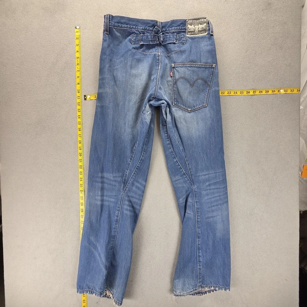 VTG Levis Engineered Jeans Mens Blue Buckle Back Twisted One Pocket Fits 31x34